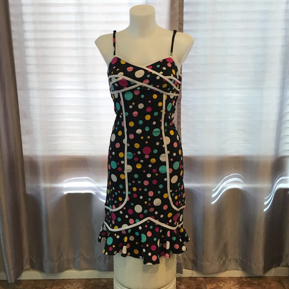 Bettie Page Polka Dot Wiggle Dress